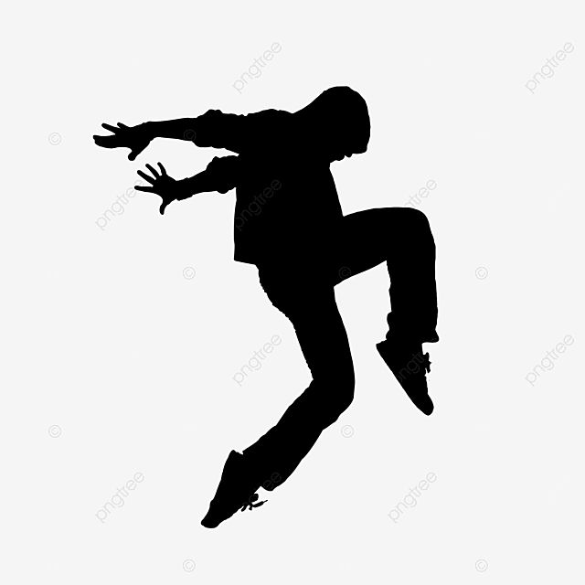 the silhouette of a skateboarder jumping in the air with his arms out and hands extended