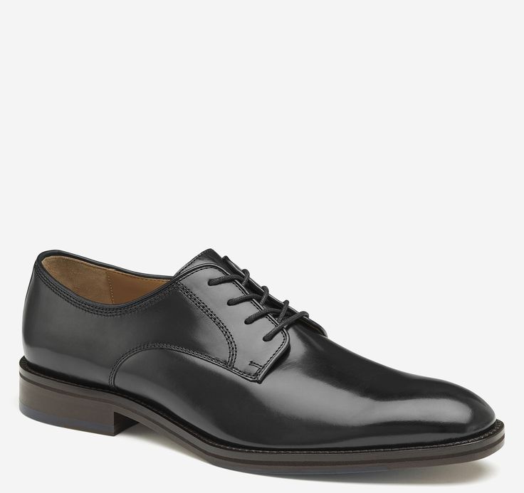 Meade Plain Toe Classic Patent Leather Oxfords With Stitched Sole, Business Patent Leather Shoes With Stitched Sole, Modern Leather Cap Toe Dress Shoes, Modern Dress Shoes With Stitched Sole For Office, Classic Leather Oxfords With Removable Insole, Modern Leather Dress Shoes For Semi-formal Occasions, Patent Leather Dress Shoes With Leather Lining, Formal Plain Toe Derby With Leather Footbed, Modern Wingtip Dress Shoes With Leather Lining