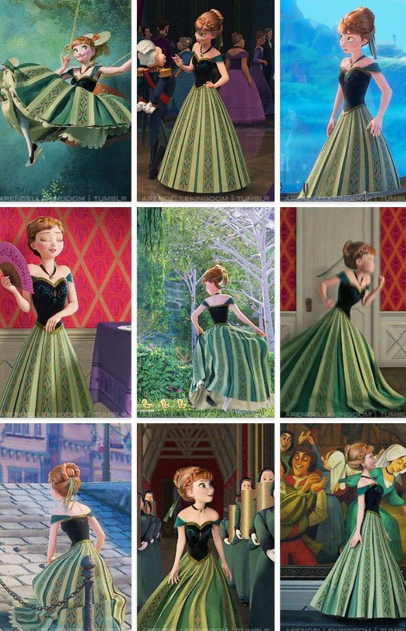 many pictures of princesses in dresses and tiaras, all with different hair colors