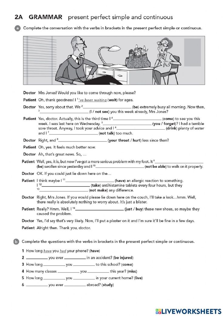 a worksheet with an image of two people talking to each other