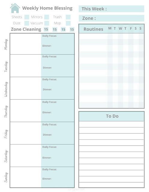 FREE Printable Weekly Flylady Planner Page Mom Planner Printables Free, Flylady Control Journal, Fly Lady Cleaning, Control Journal, Journal Printables Free, Fly Lady, Zone Cleaning, Weekly Planner Free Printable, Weekly Planner Free