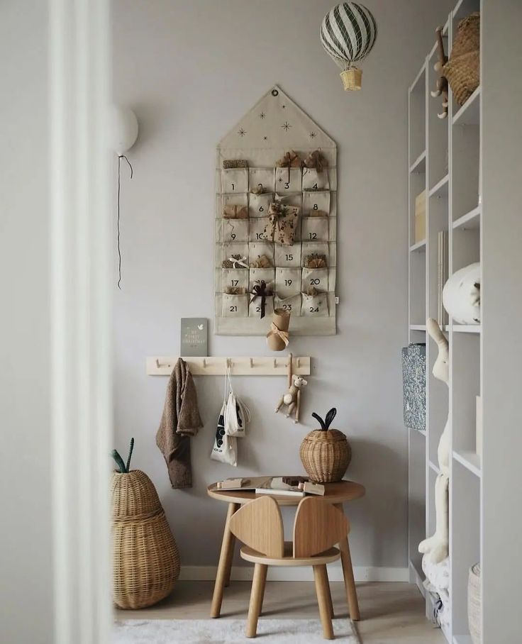 a small table and chairs in a room