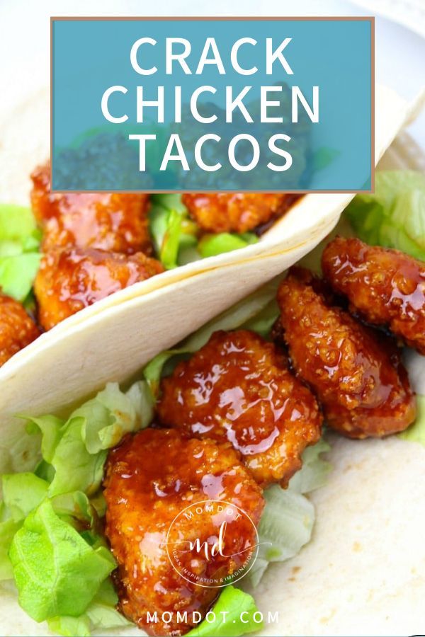 Crack Tacos, a delicious rendition of a chicken taco recipe, complete with a kicked up BBQ sauce and a drizzle of ranch dressing. Amazing for kids and for adults, these crack chicken tacos are perfect to make at home for a weekday, weekend, or if you need something hearty for lunch or for dinner.   #chicken #easyrecipes #recipe #recipeideas #forkids #yummy Chicken Tacos Recipe, Easy Taco Recipes, Taco Dinner, Chicken Taco Recipes, Sticky Chicken, Taco Recipe, Chicken Taco, Dinner Chicken, Recipe Dinner