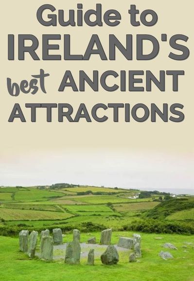 the cover of a guide to ireland's best ancient attractions, including stonehenge