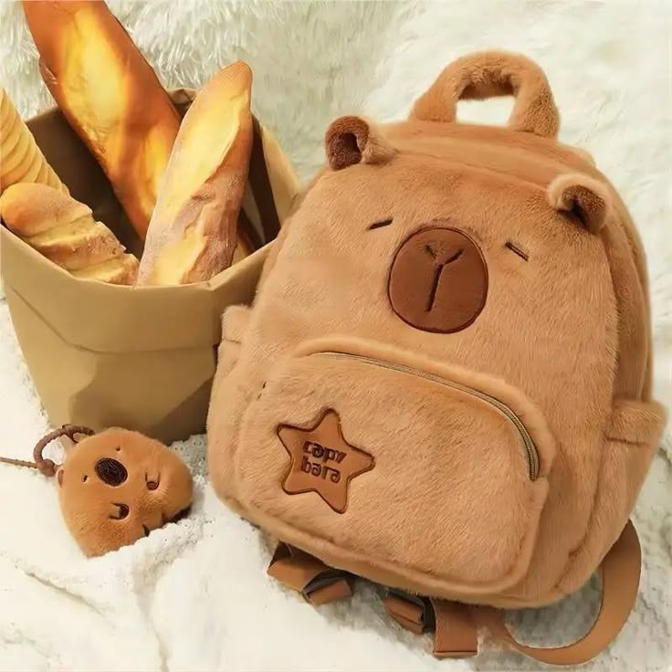 Cute Brown Backpack For School, Cute Brown Backpack For Back To School, Cute Brown School Backpack, Cute Brown Travel Backpack, Cute Travel Backpack With Animal Design, Cute Everyday Backpack With Animal Design, Cute Animal Design Backpack For Everyday Use, Cute Backpack With Animal Design For Everyday Use, Cute Animal Design Travel Backpack