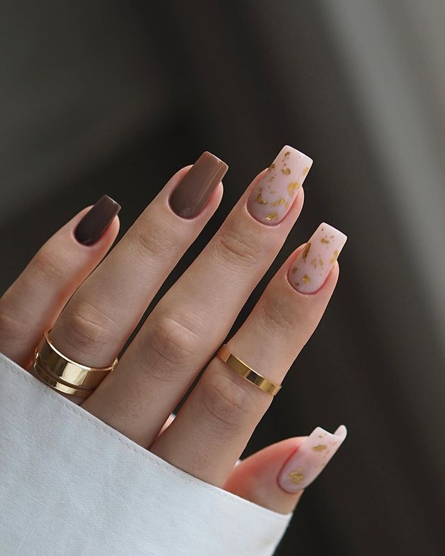 Acrylic Nail Designs Minimalist, Nude Brown Nail Designs, New Nail Art Designs Trends, Elegant Brown Nails, Atum Nails, Milky Nails, Wow Nails, Fancy Nails Designs, Nagel Tips