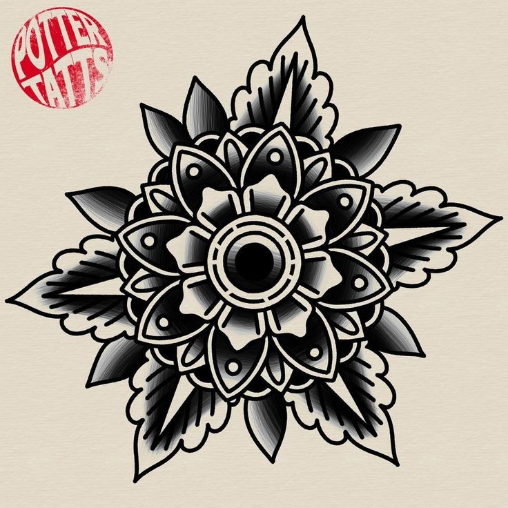 a black and white drawing of a flower on a beige background with the word cut out below it