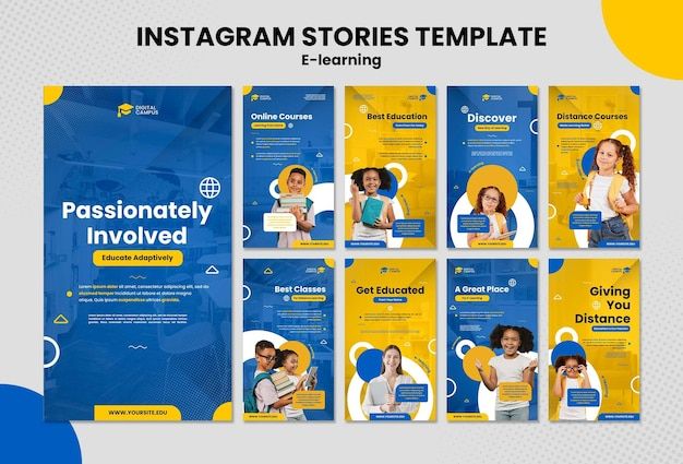 the instagram stories template is designed to be used for advertising