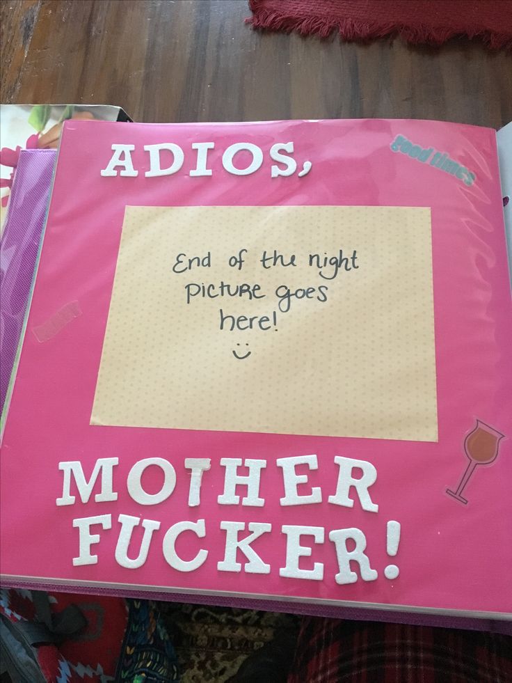 a pink sign that says adios, end of the night private goes here mother focker