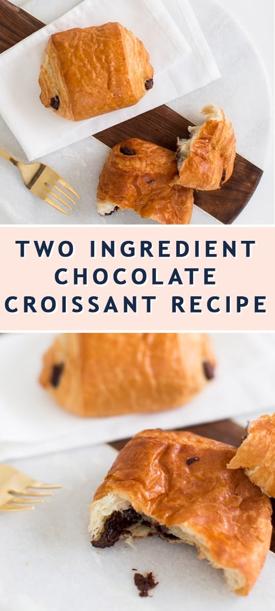 two ingredient chocolate croissant recipe