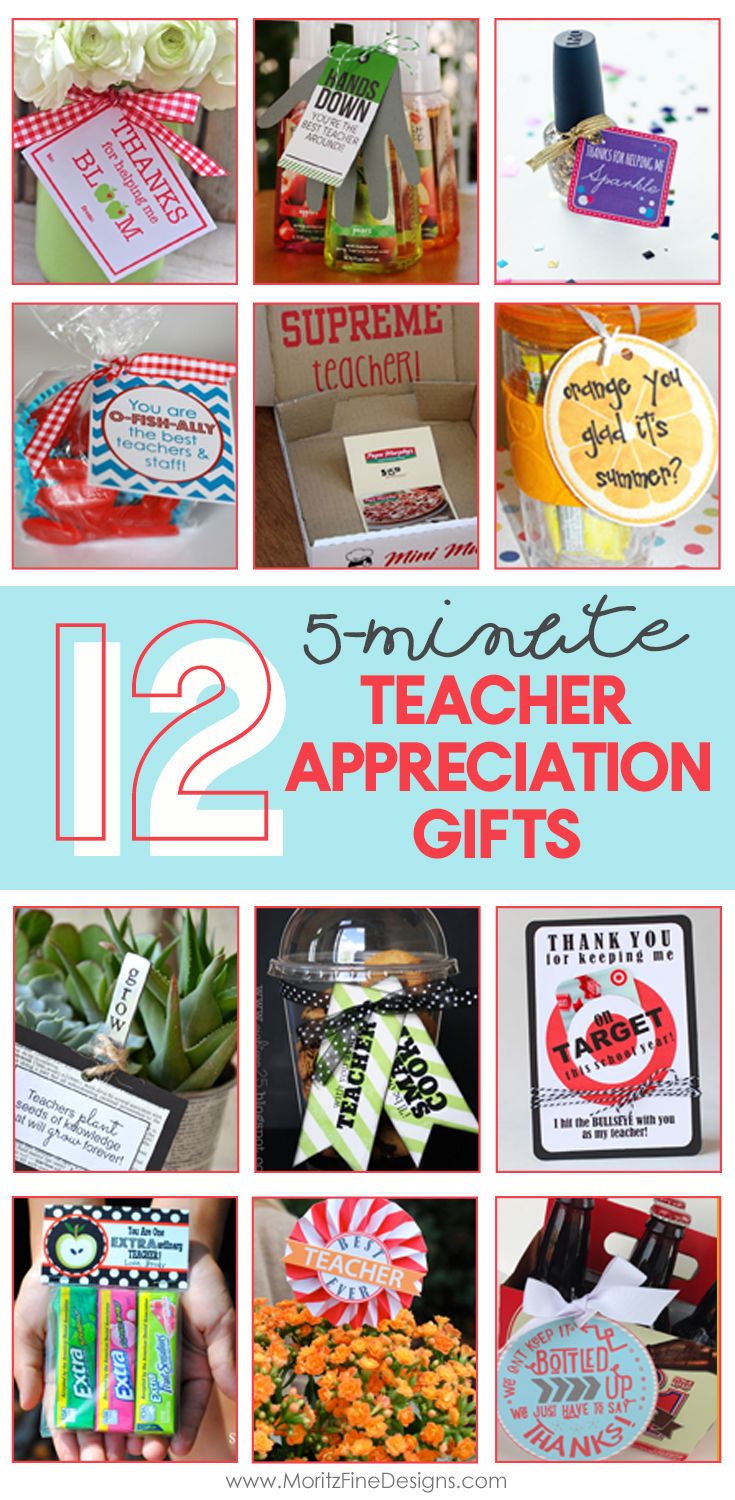 twelve teacher appreciation gifts for teachers