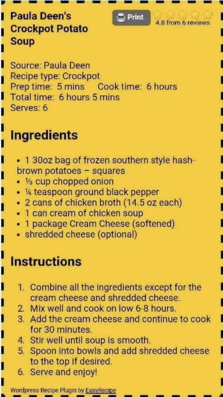 the instructions for how to make crockpot potato soup in minutes or less, with pictures and text below