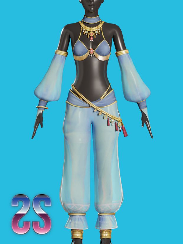 an animated female figure is standing in front of a blue background with the words 25 on it