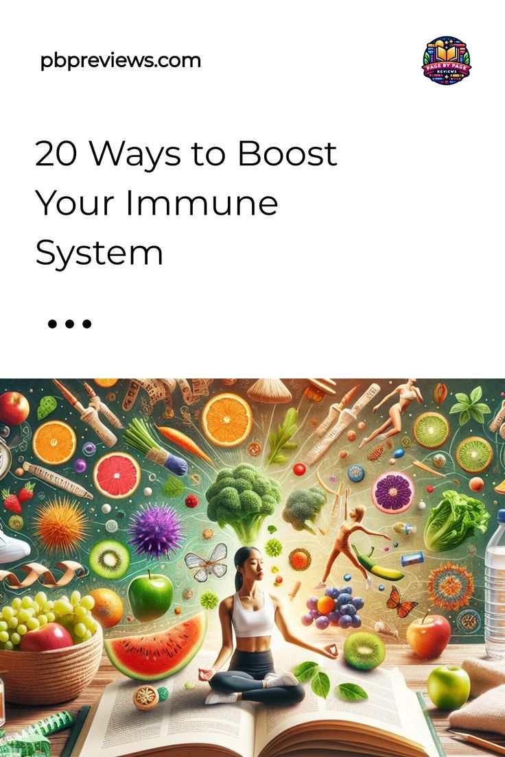 Person meditating among healthy foods and supplements, illustrating tips for boosting the immune system. Adequate Sleep, Trending Books, Immunity Booster, Book Enthusiast, Immune Health, Book Talk, Holistic Approach, Immune Boosting, Happy Reading