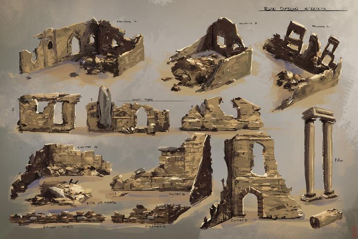 an image of various ruins and structures in the desert with text above them that says, ancient ruins