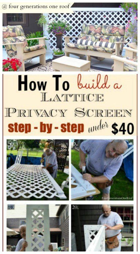 how to build a lattice privacy screen step - by - step guide for $ 40