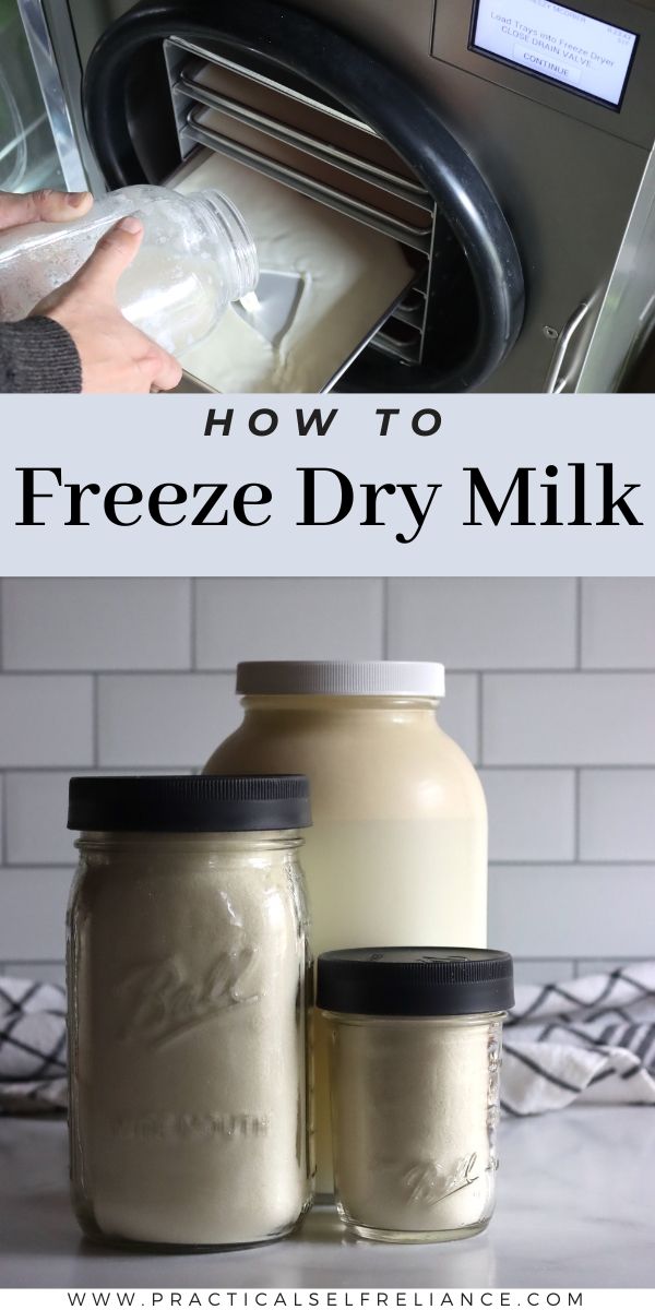 how to freeze dry milk in the microwave