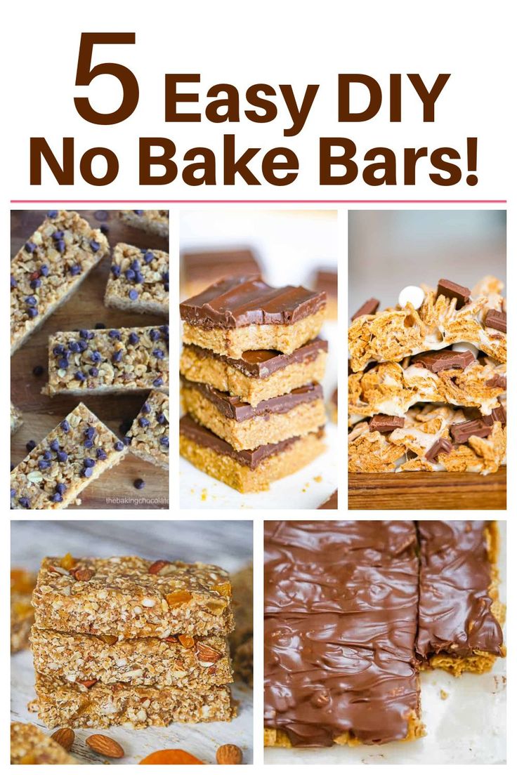 the top five easy no bake bars