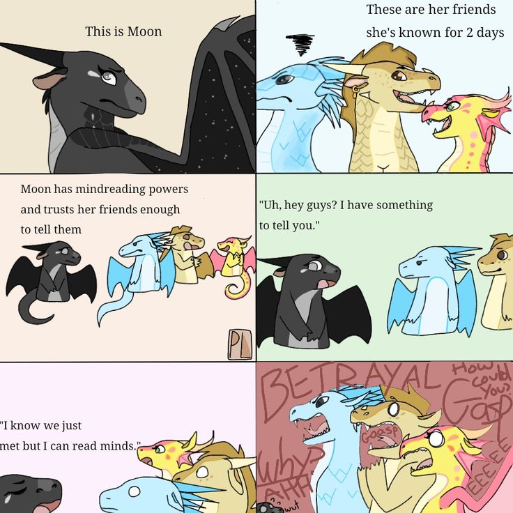 some comics with different types of animals in them