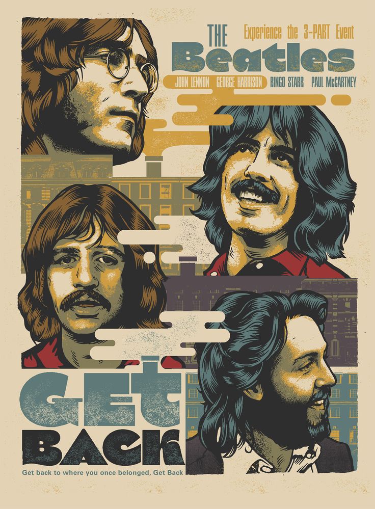 the beatles concert poster for get back