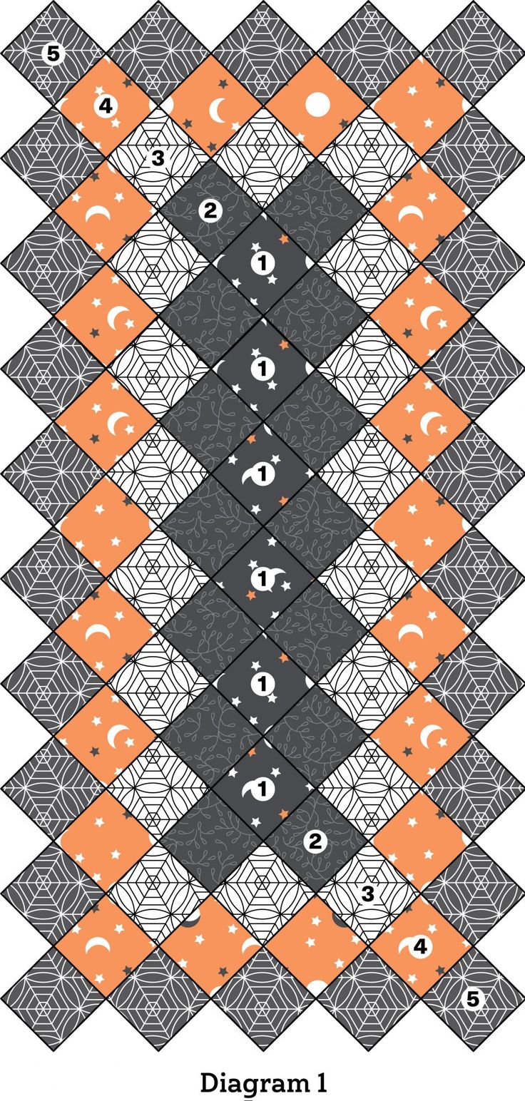 an orange and gray pattern with the words diagram 1 on it's bottom corner