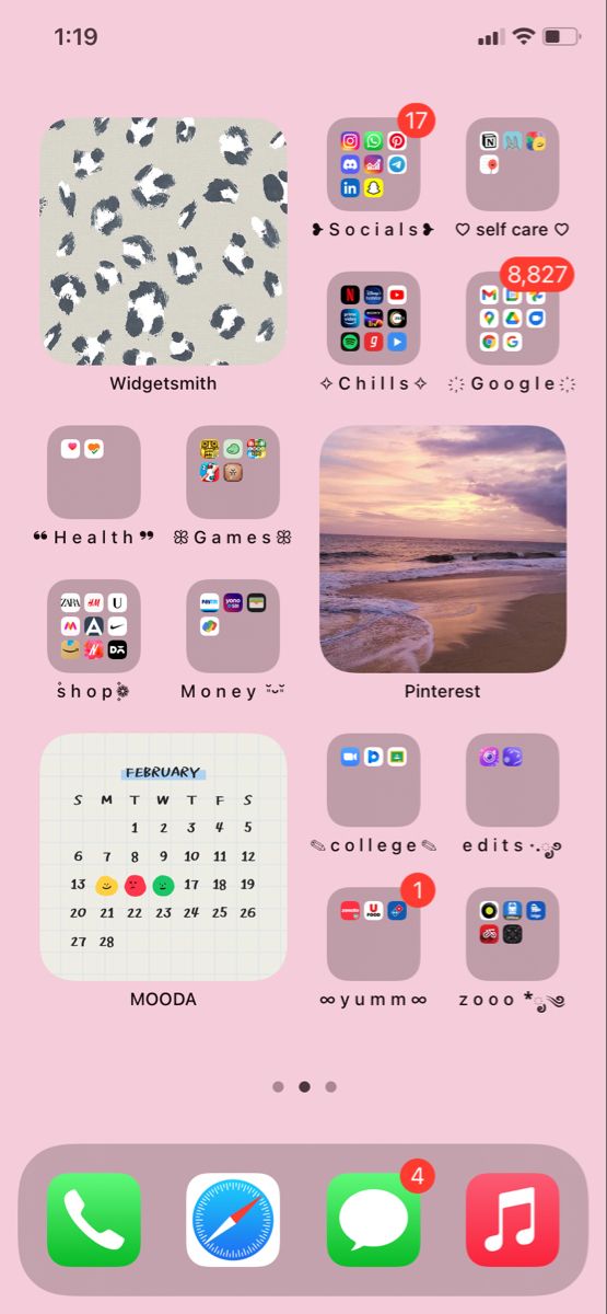 an iphone screen with various icons on it