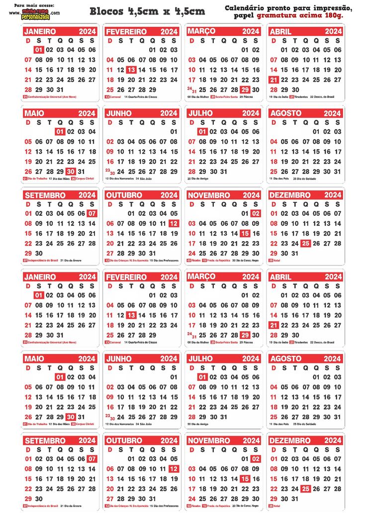 a spanish calendar for the year 2012 - 2013 with red and white numbers on it