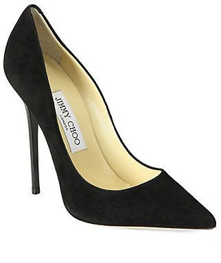 Jimmy Choo Anouk Suede Pumps Jimmy Choos, Jimmy Choo Pumps, Jimmy Choo Heels, Black Suede Pumps, Hot Heels, Shoe Fits, Jimmy Choo Shoes, Best Sneakers, Shoes Outlet