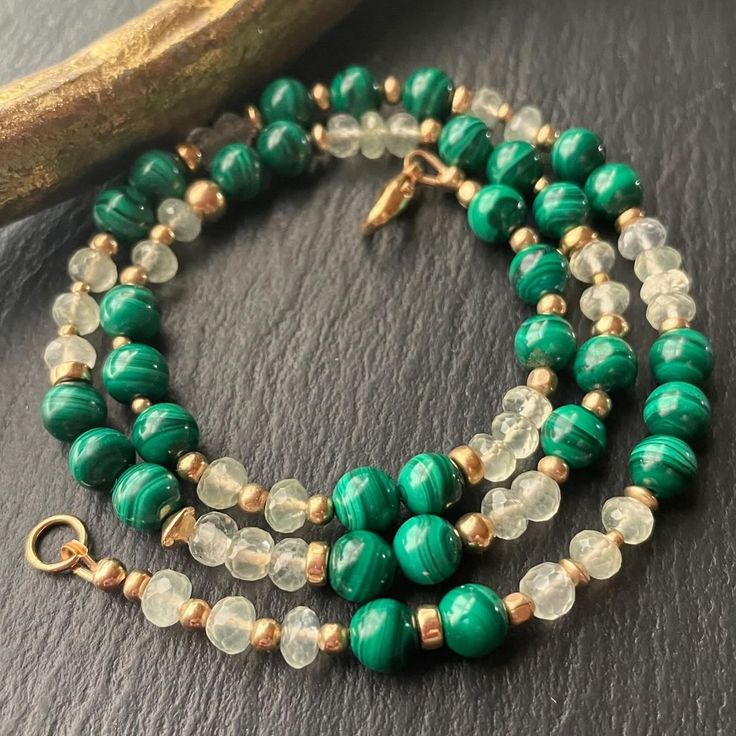 Wow, @lucyhandmadejew created such a beautiful piece with those Malachite Beads! 💚 Gemstone and Crystal Beads always draw in my attention. Have you designed any jewelry pieces with Gemstone Beads lately? 🌞
#TheBeadChest #Beads #Gemstones #GemstoneBeads #DIYCrafts #Handmade #JewelryDesigner #ShopHandmade #Artisan #CrystalBeads #CrystalJewelry #Malachite #MalachiteGemstones Malachite Necklace, Beaded Jewelry Necklaces, Princess Necklace, Malachite Jewelry, Beads Wholesale, Malachite Stone, Clasp Necklace, African Beads, Necklace Gemstone