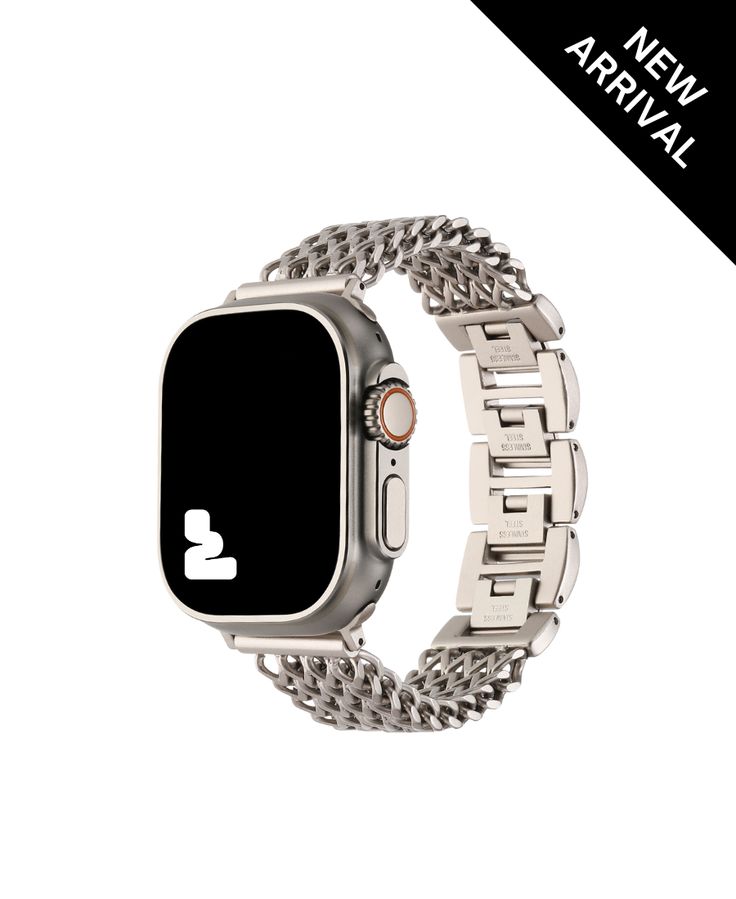 Beautifully designed watch bands to customize your Apple Watch created with durability, comfort and style in mind. The perfect polished look for all day, everyday wear. Easy to attach and switch out Lightweight stainless steel material that is made to last Connectors allow for a seamless fit with your watch interface Sturdy and secure clasp Self adjustable using the fold over clasp, removing additional clasps to reduce the length of the band Compatible with all Apple Watch Bands (series 1-6) and Modern Silver Chain Apple Watch Band, Modern Metal Chain Link Apple Watch Band, Metal Apple Watch Band With Adjustable Chain, Silver Metal Bracelet Strap Apple Watch Band, Adjustable Stainless Steel Chain Link Apple Watch Band, Led Makeup Mirror, Makeup Mirrors, Glitter Case, Super Sale