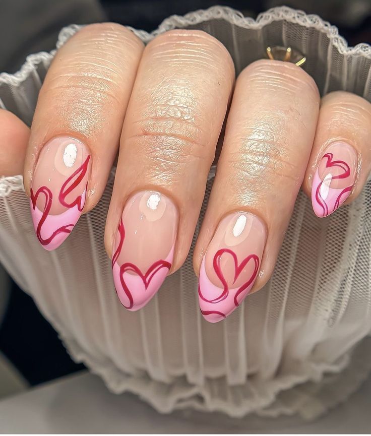 Circular Nail Designs, Raised Nail Designs, August Nails Almond, Carcase Iphone, Wow Nails, Valentine Nails, Subtle Nails, Cute Christmas Nails, Simple Gel Nails