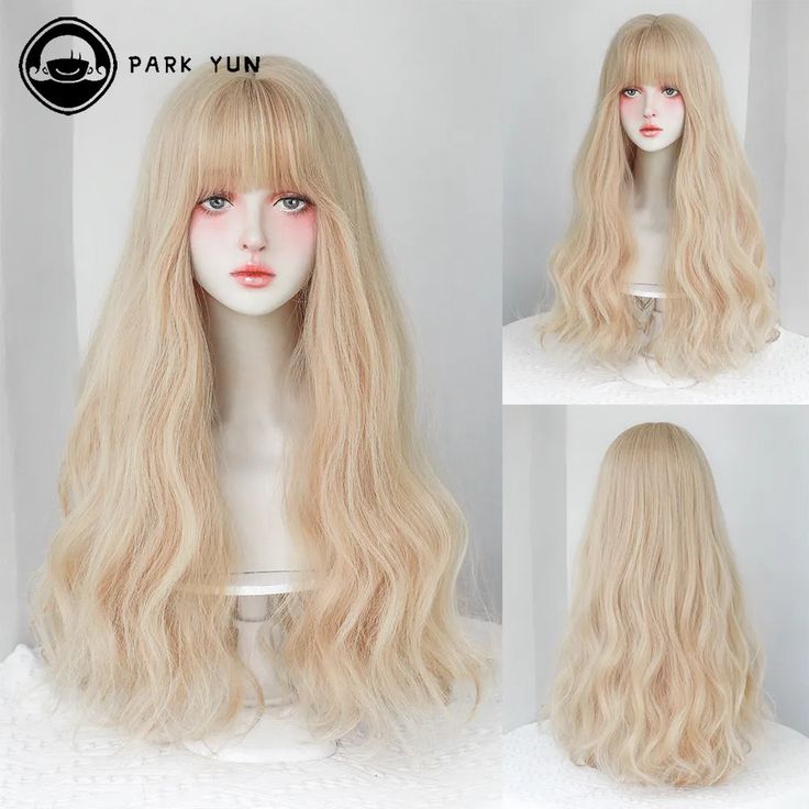 Welcome to PARK YUN store ❤【 package includes】1 *wig + 1*wig cap+gift for you ❤【high quality materials】High Quality Material Fully Synthetic Heat Resistant Fiber Inexpensive, Hair Soft and Comfortable to Wear. ❤【Sophisticated Design】Our products keep up with fashion trends, pay attention to customer needs, carefully design, and launch thousands of wig shapes and colors. Multiple dimensions meet your needs, and there is always one that suits you. ❤【Seller Guarantee】We always pay attention to product quality and after-sales service. If you have any questions about the product, contact us and we will do our best to solve it. what gift can you get in the package? Magic Hair Curlers, Contour With Eyeshadow, Automatic Hair Curler, Curling Iron Hairstyles, Fake Hair, Magic Hair, Wave Wig, Wig With Bangs, Brazilian Human Hair