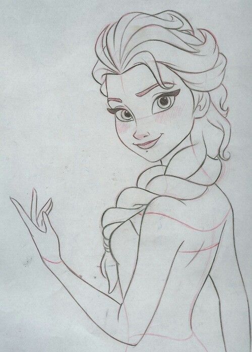 a drawing of princess aurora from the disney movie