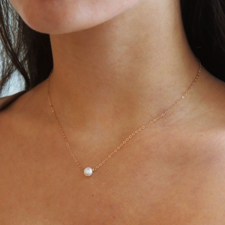 The epitome of classic, the Margot necklace (French for pearl) is a timeless piece to wear on special occasions or for an everyday polished look. Each purchase comes with an elegant, vegan leather box for storing + caring for your jewelry. DETAILS14k Solid Gold | Pearl measures 1/2 mmAvailable in 14", 16" or 18" Rose Gold 14k Gold Necklace With Pearl Pendant, Elegant 14k Rose Gold Pearl Necklace, Elegant Rose Gold 14k Pearl Necklace, Minimalist 14k Gold Necklace With Pearl Pendant, Minimalist 14k Gold Pearl Chain Jewelry, Elegant Rose Gold Solitaire Necklace For Everyday Wear, Classic Rose Gold Akoya Pearl Necklace, Classic Rose Gold Akoya Pearl Jewelry, Classic Rose Gold Pearl Necklace