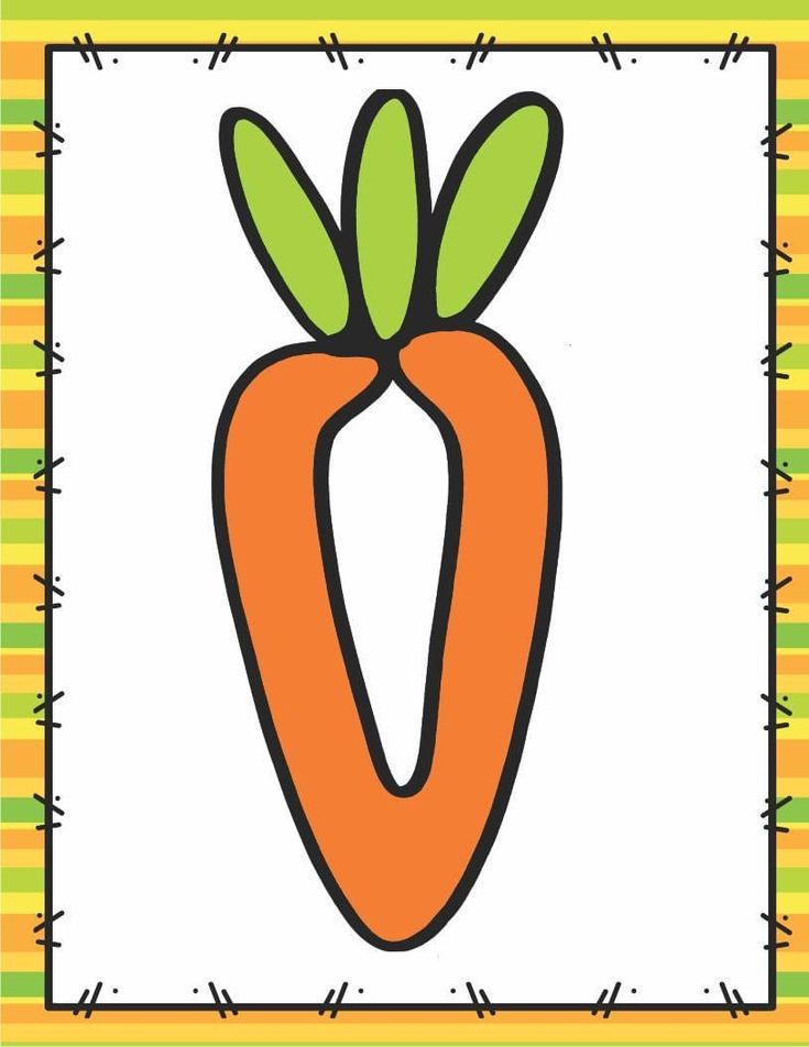 the letter v is made up of carrots and has green leaves on top of it