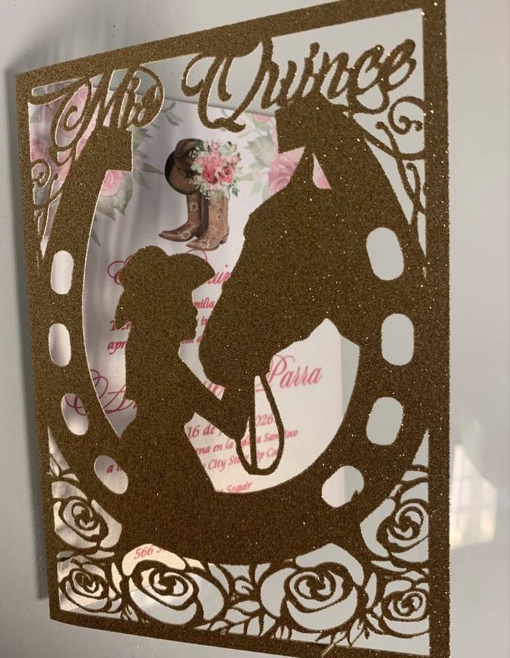 a paper cut out of a horse with the word, the prince on it