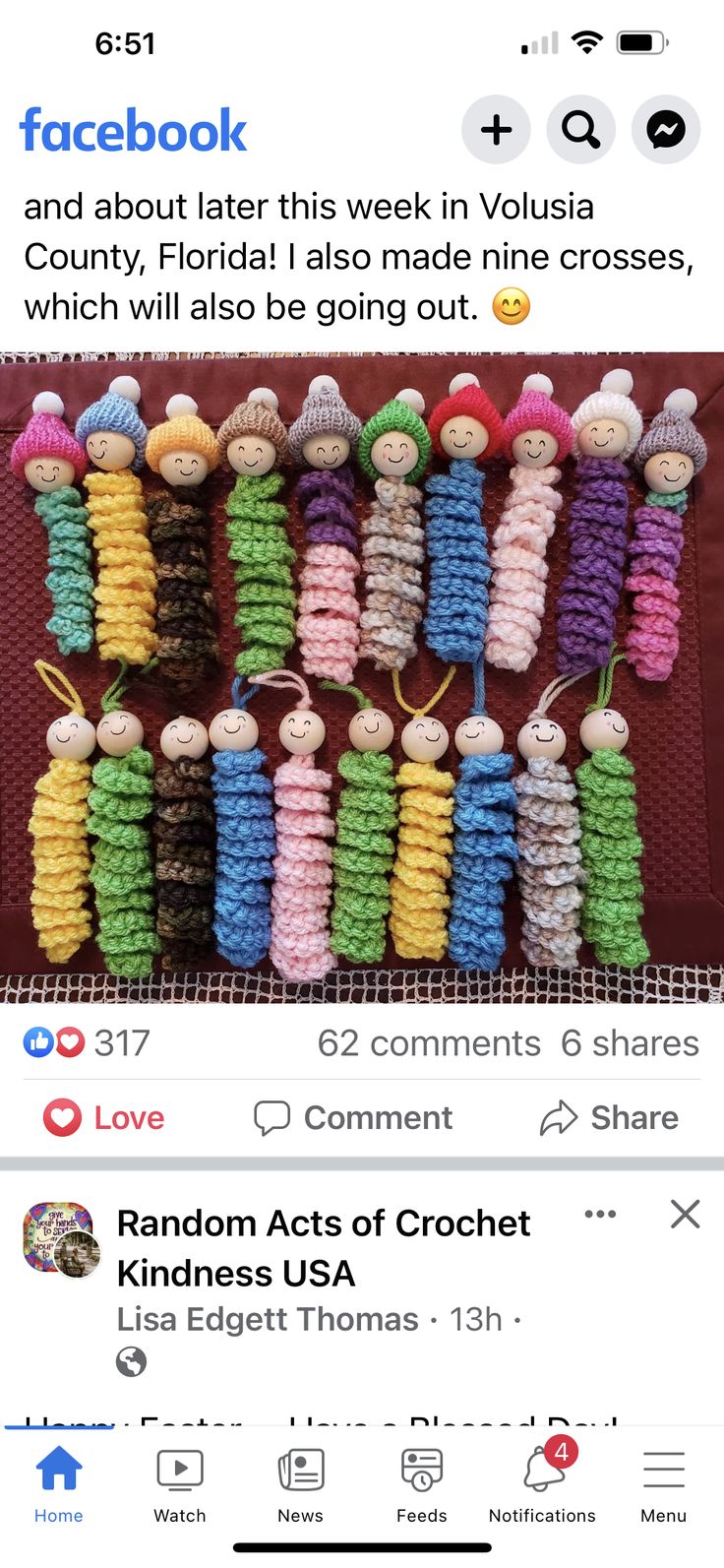 the facebook page for random acts of crochet has been updated with new posts