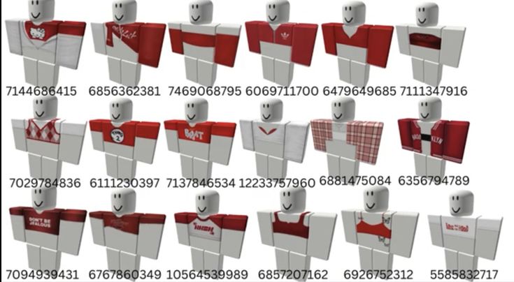 a group of red and white soccer uniforms