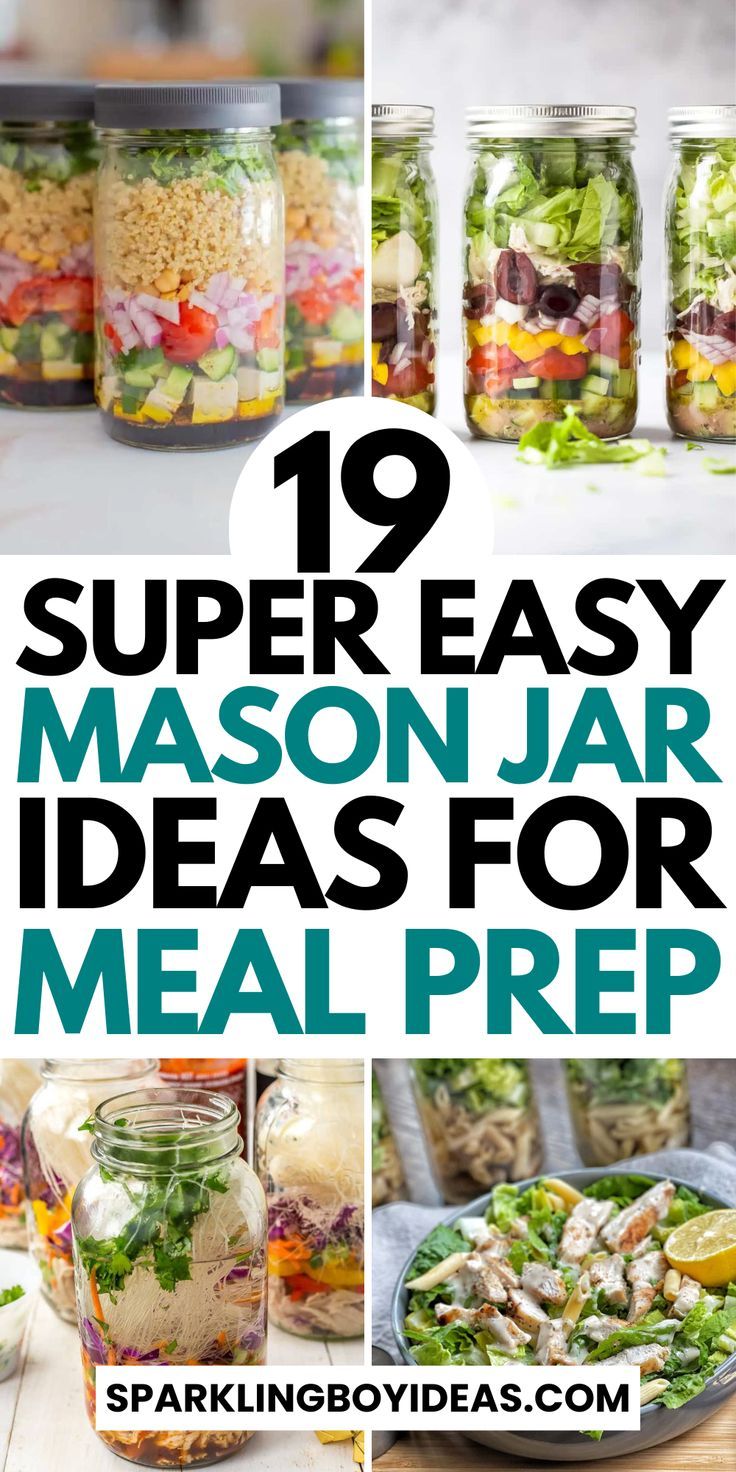 Mason jar meal prep just got more exciting! Explore our healthy Mason jar meals, perfect for on-the-go lifestyles. Dive into Mason jar salad recipes packed with flavor, or start your day right with Mason jar breakfasts. Our easy Mason jar snacks for busy afternoons, and Mason jar soup recipes for chilly days. Embrace the simplicity of layered Mason jar recipes, including vegan and keto recipes. Whether it's Mason jar overnight oats or meals in a jar recipes for work, we've got you covered. Jar Soup Recipes, Mason Jar Salads Healthy, Healthy Mason Jar Meals, Jar Lunch Ideas, Jar Meal Prep, Jar Snacks, Mason Jar Snacks, Jar Soup, Mason Jar Soup