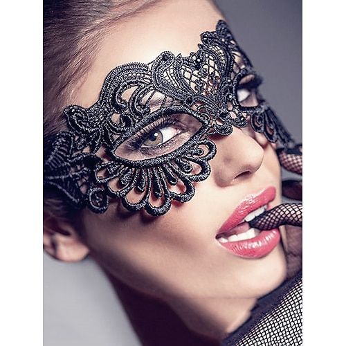 Embellishment:Mask,Eye mask; Gender:Women's; Style:Halloween Party; Occasion:Prom,Halloween; Material:Lace,Polyester; Shipping Weight:0.1; Listing Date:09/06/2024 Prom Props, Masquerade Mask Women, Steampunk Outfits, Lace Masquerade Masks, Lace Face Mask, Party Eyes, Lace Costume, Mask Style, Halloween Tattoo