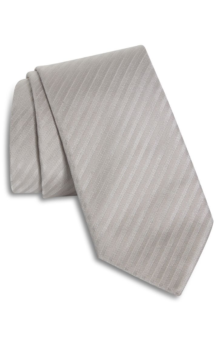 Tonal stripes brings visual interest and a subtle texture to this handsome tie crafted from Italian linen. 100% silk Hand wash, line dry Made in Italy Elegant Pinstripe Standard Tie, Elegant Striped Suit And Tie Accessories For Black Tie, Elegant Standard Tie With Vertical Stripes, Elegant Formal Suit And Tie Accessories With Vertical Stripes, Elegant Pinstripe Ties For Business, Elegant Striped Suit Accessories For Workwear, Elegant Business Ties With Vertical Stripes, Elegant Striped Ties For Work, Elegant Striped Ties For Office