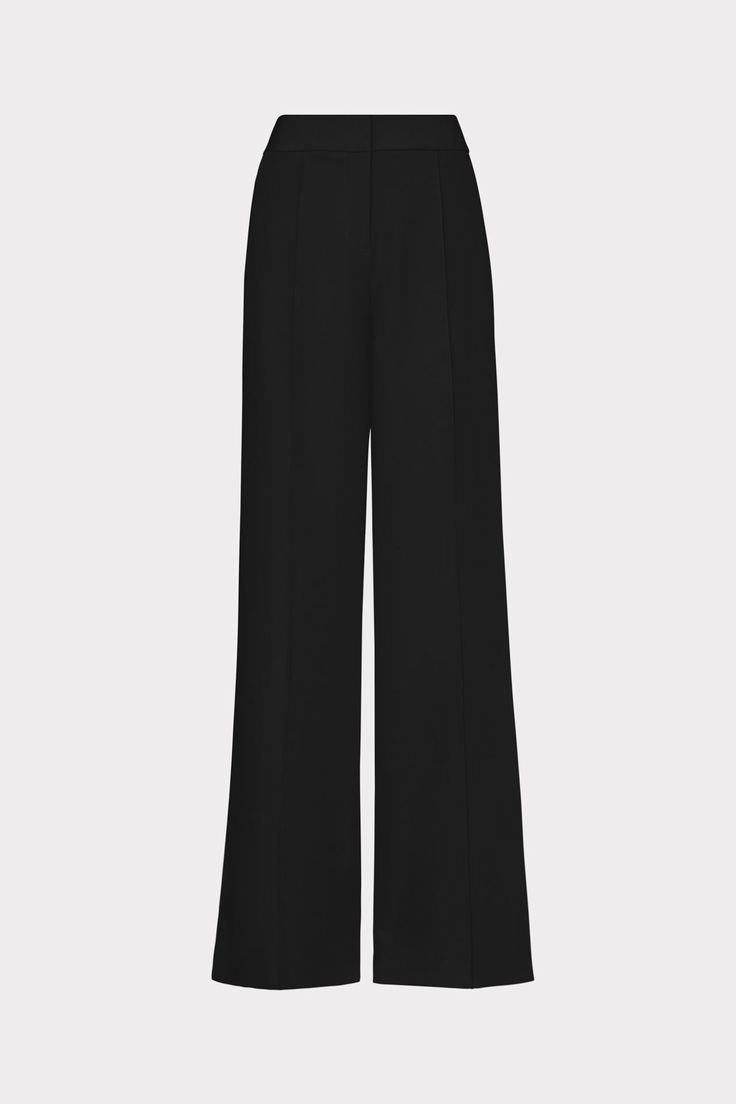 So flattering and versatile, this dramatic wide-leg, slightly stretchy, pant is sure to get repeat wears all season. Pair it with our Avery blazer to create a suit or wear them out at night with our crop tops.What is Cady fabric? Cady is a luxurious fabric, most similar to a woven double crepe. It is medium weight, soft, and stable. It is smooth, holds its shape well, and sometimes can have a slight bit of stretch to it.For other similar pieces to the black Nash Cady Pants, check out Milly's cur Out At Night, Pants Collection, Black Slacks, Luxurious Fabric, Black Neon, Weekend Outfit, Tall Women, Lace Sleeves, Luxury Fabrics