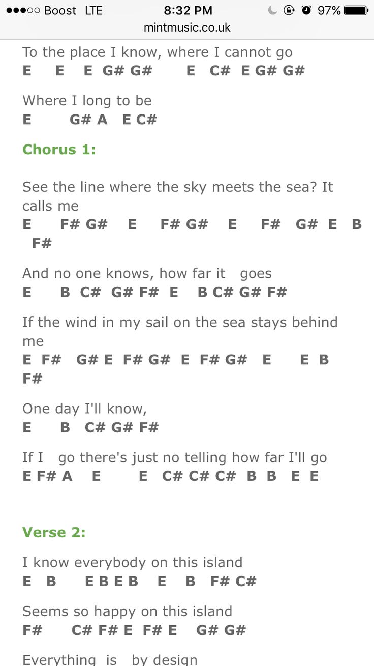 the guitar tab is shown with words and numbers