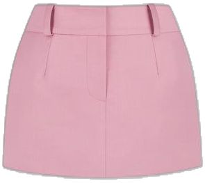 Pink Mini Length Skort For Workwear, Pink Mini Length Bottoms For Work, Pink Short Length Skort For Work, Pink Skirt With Pockets For Work, Silk Satin, Wool Blend, Mini Skirts, Satin, Lace Up