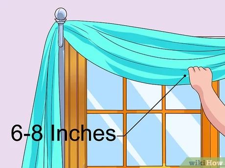 how to hang curtains with pictures wikihow - wikihow curtain rods for windows