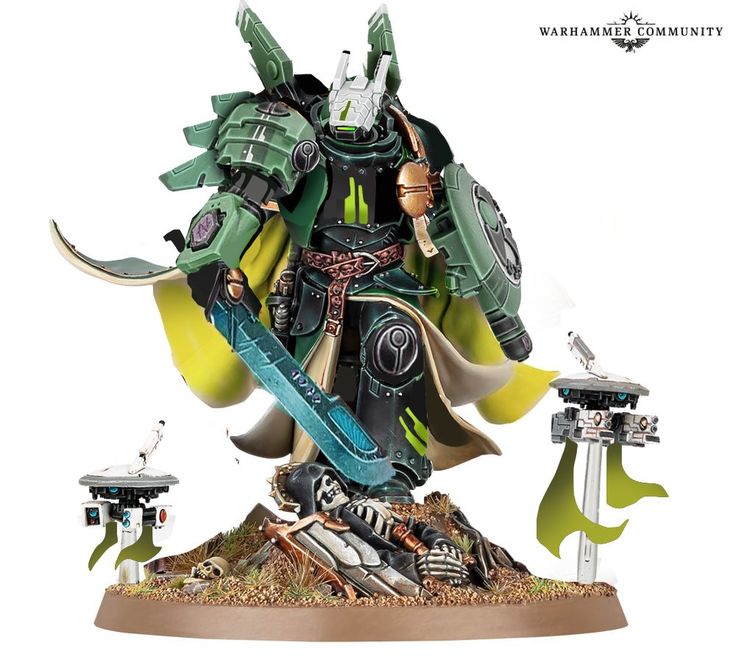 a warhammer is standing on top of a table