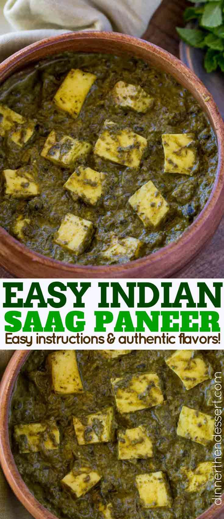 Saag Curry Recipe, Indian Food Recipes Spinach, Spinach Indian Dish, Spinach And Paneer Recipes, Paneer Spinach Recipes, Indian Spinach Side Dish, Indian Spinach Paneer, Spinach Paneer Recipe, Indian Food Recipes Easy Vegetarian