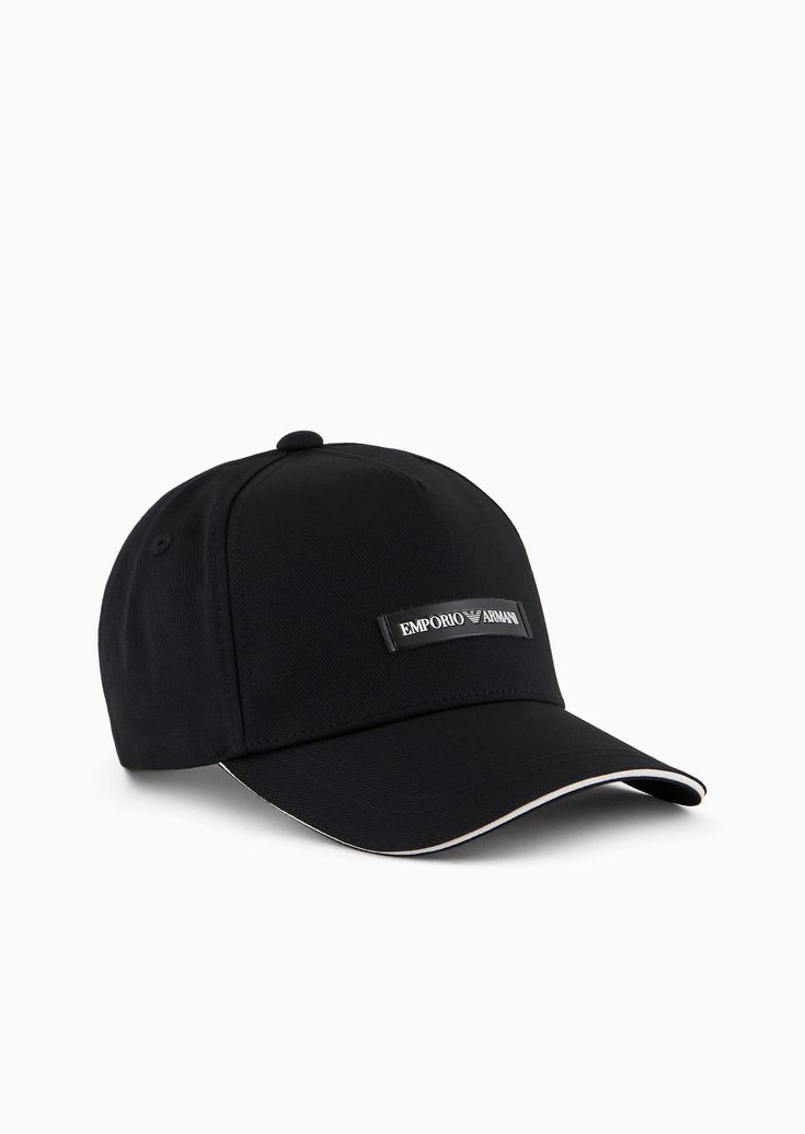 Shop EMPORIO ARMANI Canvas baseball cap with Emporio Armani patch for Man at the official store and browse the Caps collection. Luxury Black Baseball Cap With Curved Bill, Luxury Black Curved Bill Baseball Cap, Luxury Baseball Cap With Logo Patch, Luxury Hats With Logo Patch And Curved Brim, Streetwear Baseball Cap With Logo And Curved Bill, Streetwear Baseball Cap With Logo, Streetwear Curved Bill Baseball Cap With Logo, Curved Bill Baseball Cap With Logo, Sporty Six-panel Snapback Hat With Logo Patch