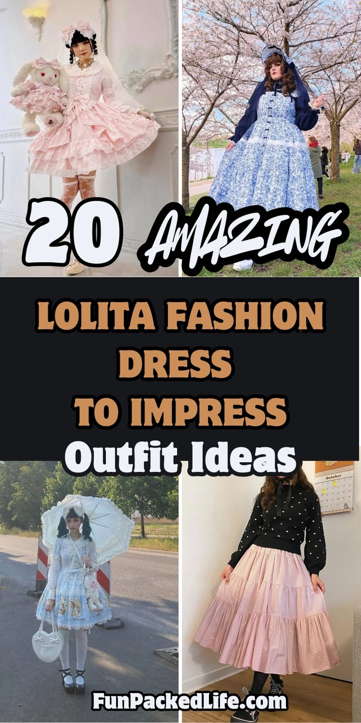 Discover 20 amazing Lolita fashion outfits to elevate your style! Embrace elegance, frills, and vintage charm 🌸✨ Click for dreamy inspiration now!