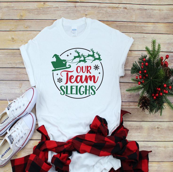 Work Party Christmas Shirts, Custom Office Party Tees, Matching Adult Christmas Tees, Work Party Gifts, Funny Work Shirts, Our Team Sleighs The perfect Christmas tee or sweater for this holiday season! This cute and fun tee or sweatshirt makes a great holiday gift and is perfect for any upcoming Christmas parties. I can so any color iy you need something special, message me! https://www.etsy.com/shop/dreamingdandelions?ref=seller-platform-mcnav&section_id=20189040 Free shipping is included. Christmas Work Shirts, Dance Team Christmas Party, Grinch Shirts, Christmas Jammies, Work Party, Office Parties, Christmas Tees, Holiday Shirts, Work Shirts